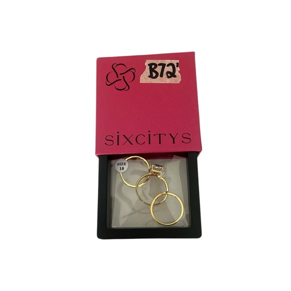 NWT, Sixcitys 3 ring set - Picture 1 of 3